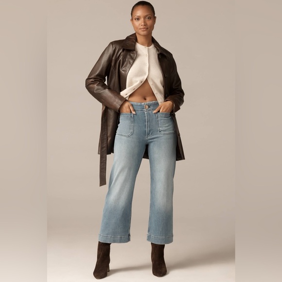 Maeve The Curvy Colette Crop Wide-Leg Jeans size 32p - Picture 2 of 11